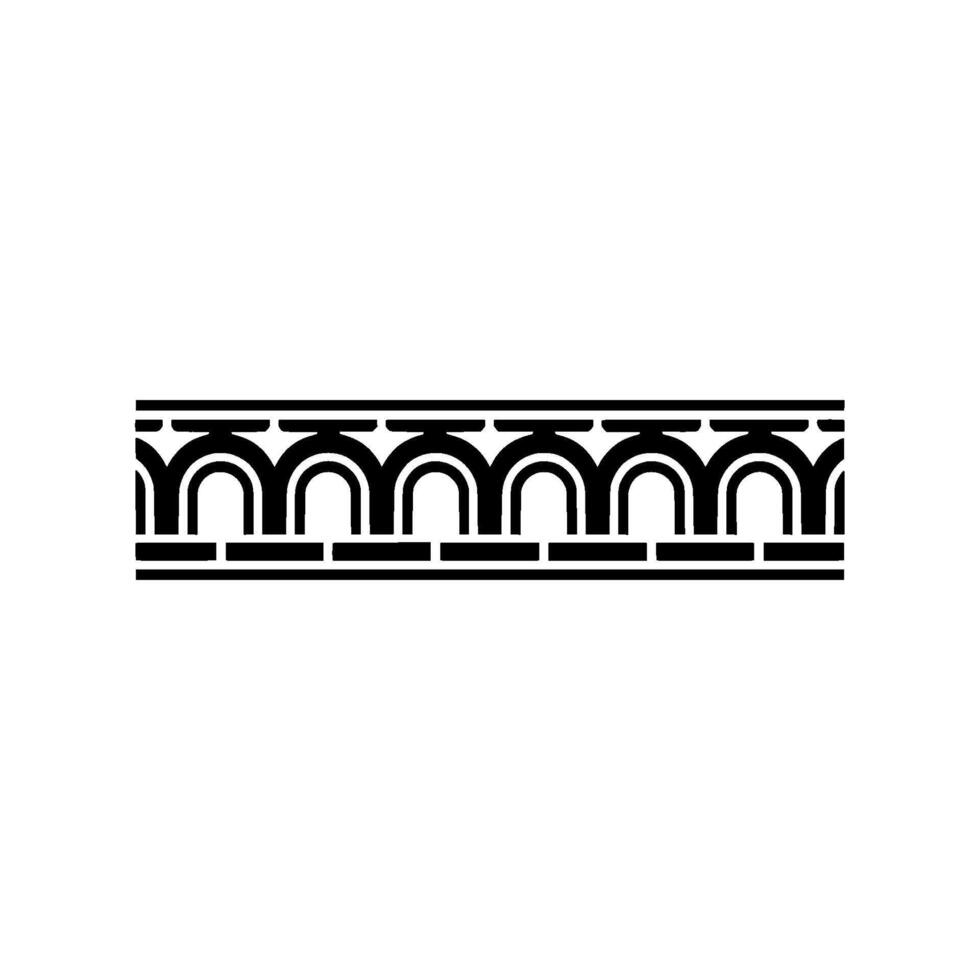 Geometric Arch Border,Art Deco Style, Minimalist vector