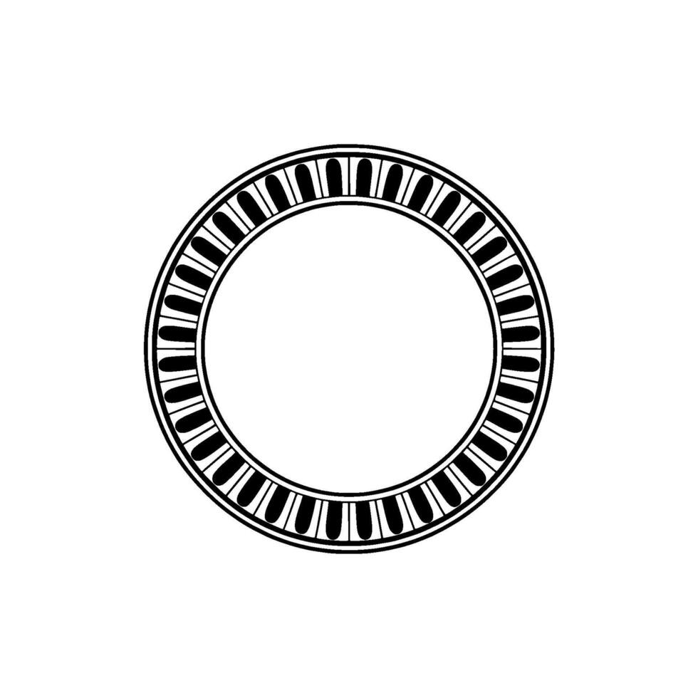 Minimalist Circular Frame, Vintage Style, Element vector