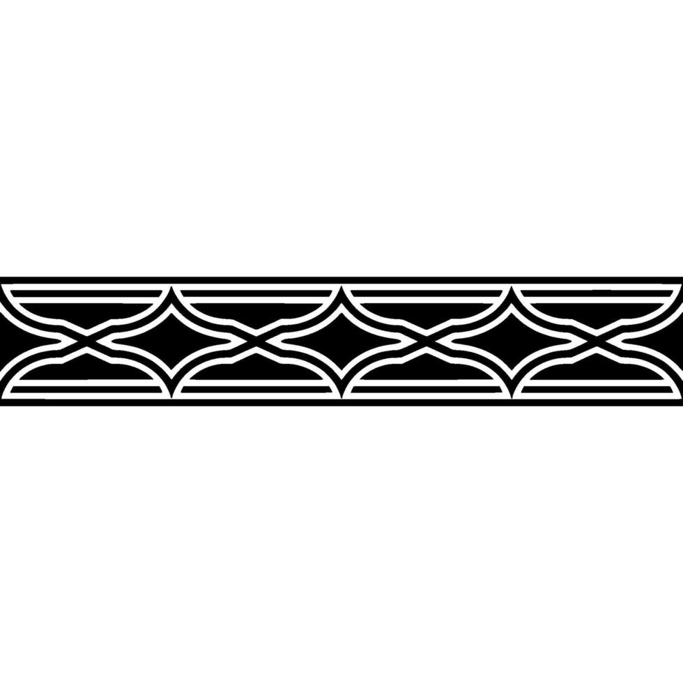 Geometric Border, Intricate Pattern, Classic , Monochrome Elegance vector