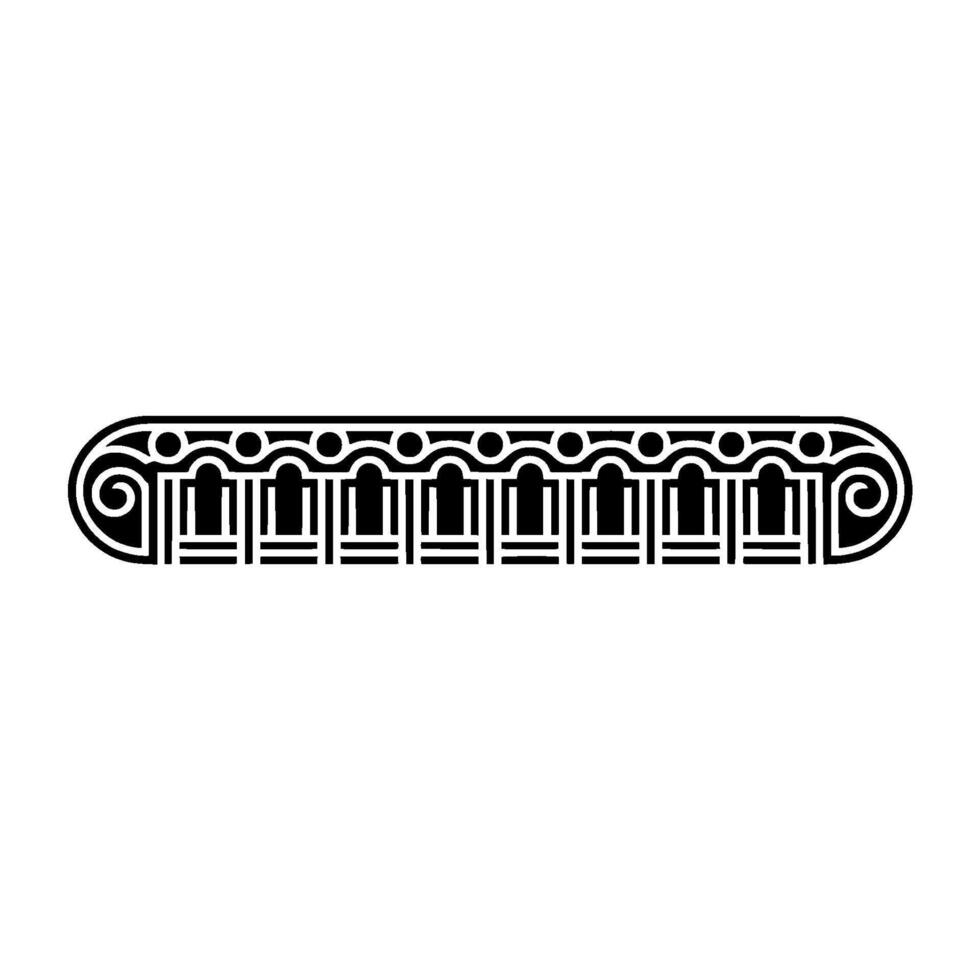 Geometric Tribal Border,Minimalist, Line vector