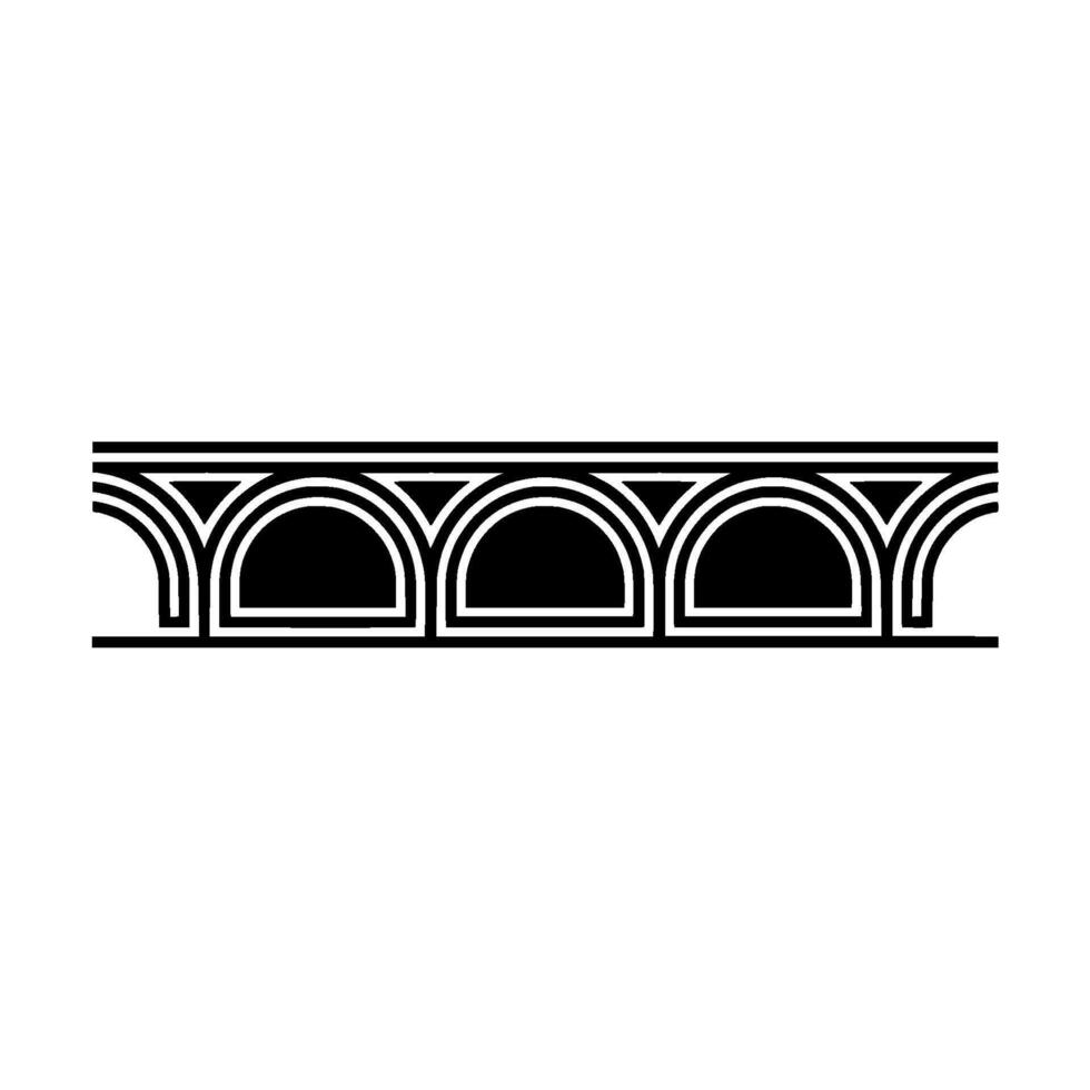 Art Deco Archway Border,Geometric , Minimalist Style, Arch vector