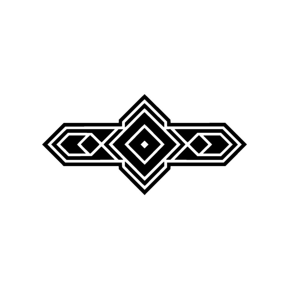 Geometric Deco Ornament,Minimalist, Symmetry vector