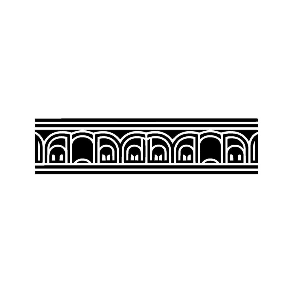Art Deco Architectural Border,Geometric vector