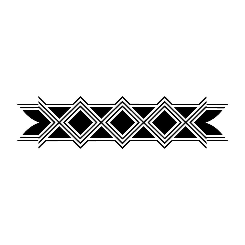 Geometric Deco Border,Streamlined , Minimalist Art - Pattern vector