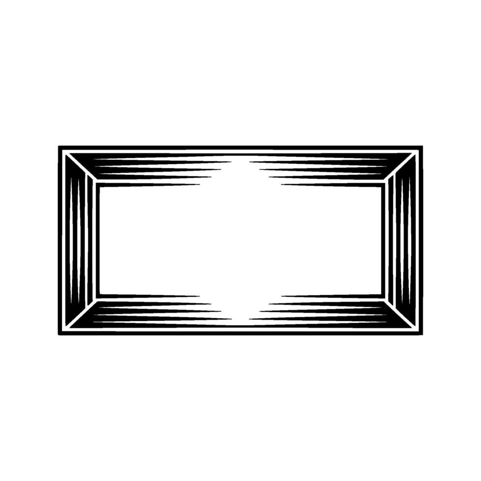 Geometric Portal, Infinite Depth, Minimalist Frame vector