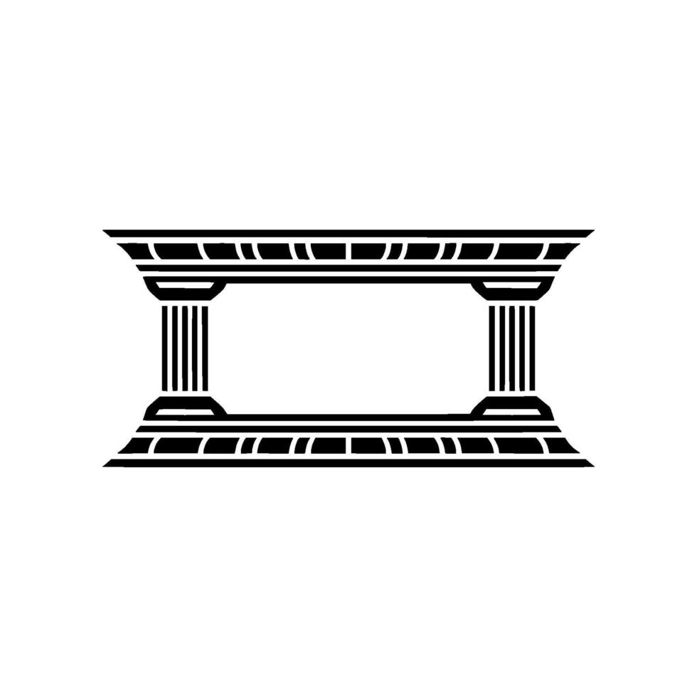 Elegant Classical Frame, Minimalist, Column vector