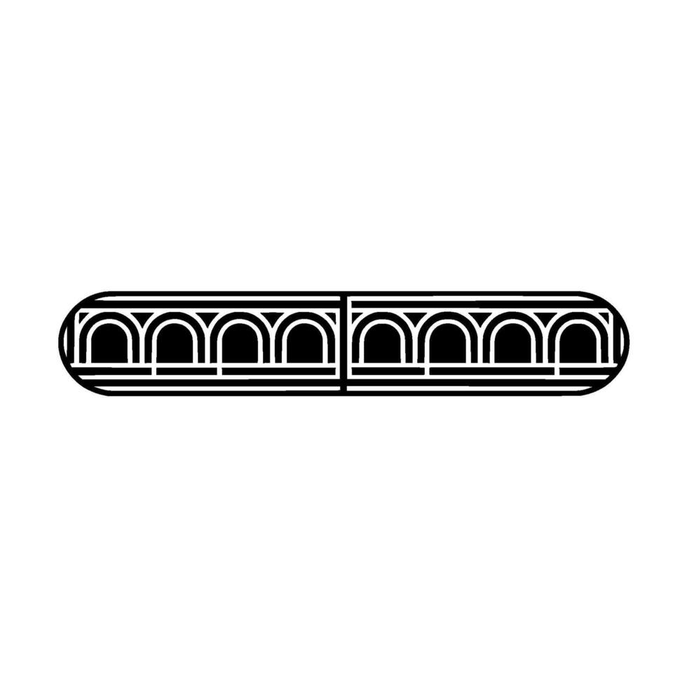 Geometric Deco Railing, Minimalist vector