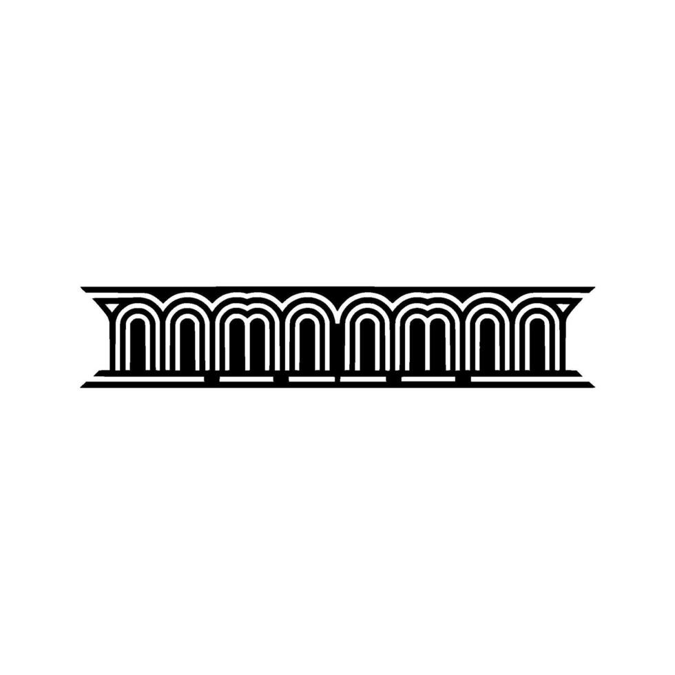 Art Deco Ornament Border,Geometric , Minimalist Style vector