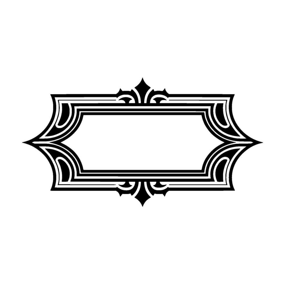 Art Deco Frame, Elegant Ornament, Vintage , Decorative Border - Stylized vector