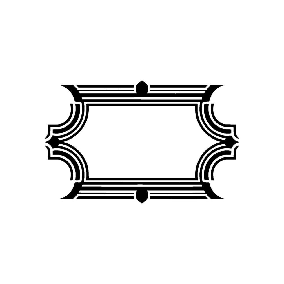 Art Deco Frame,Geometric Ornamentation, Elegant Border - Pattern vector