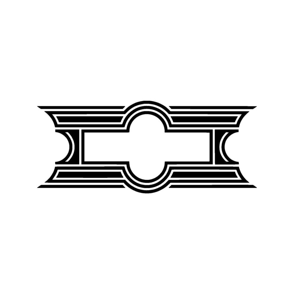 Art Deco Ornament,Geometric Border, Vintage, Pattern vector