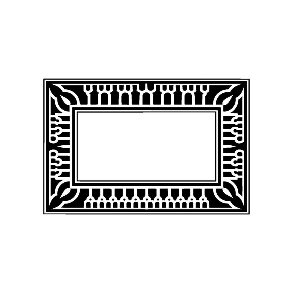 Art Deco Frame, Elegant Border,Vintage , Minimalist Layout, Retro vector