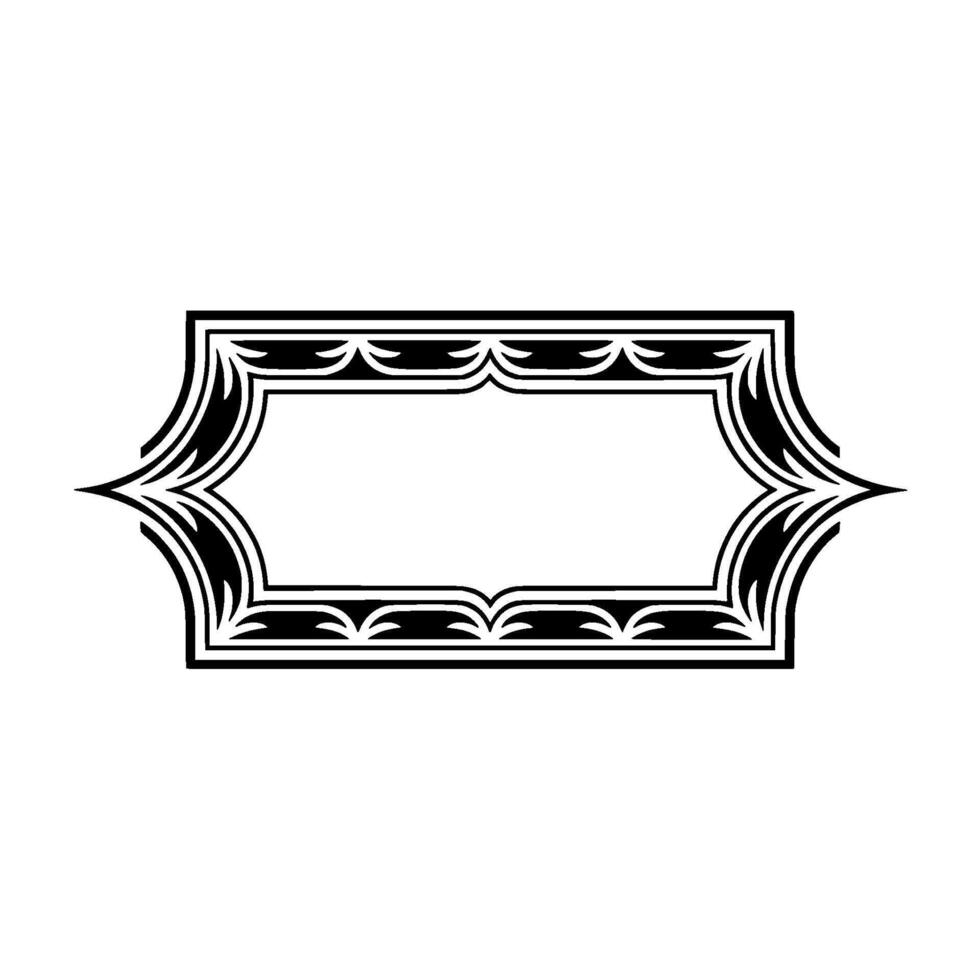 Art Deco Ornament Border,Elegant Element - Retro vector