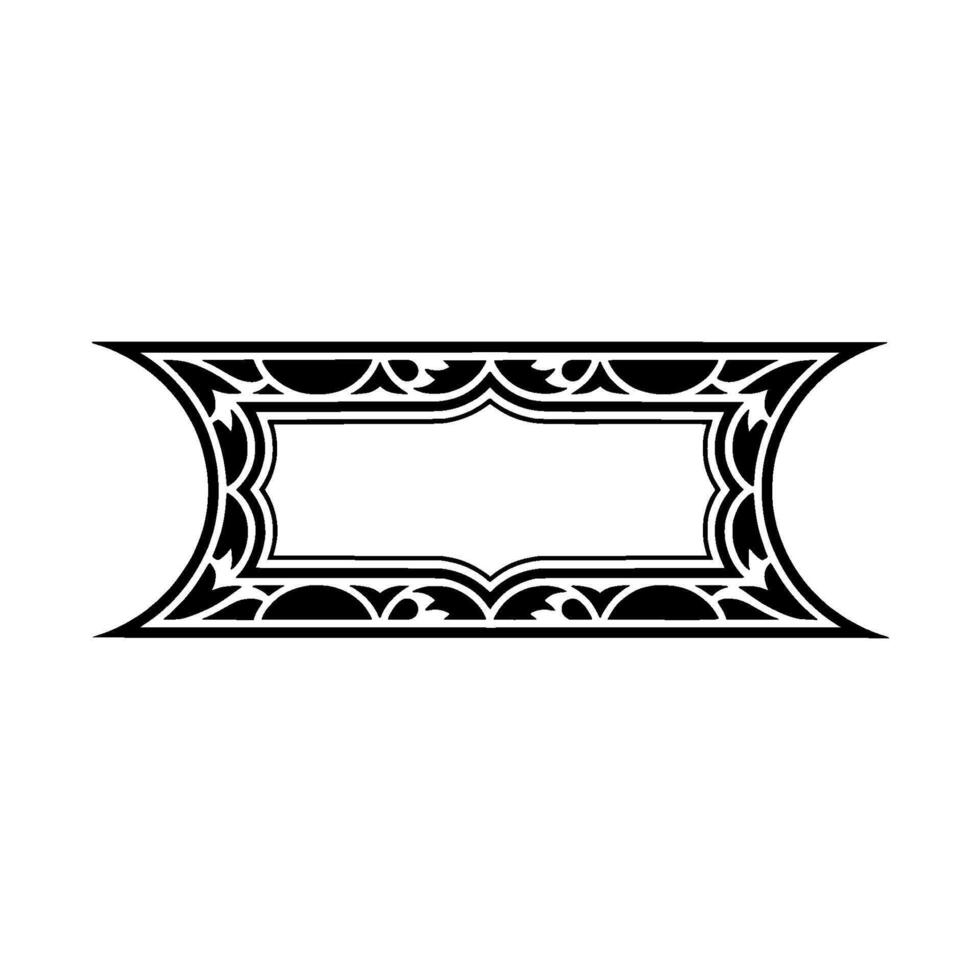 Art Deco Ornament Border,Elegant Element, Symmetry vector