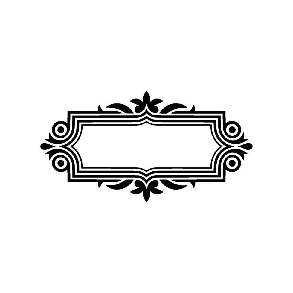 Elegant Vintage Frame,Decorative Border, Classic, Pattern vector