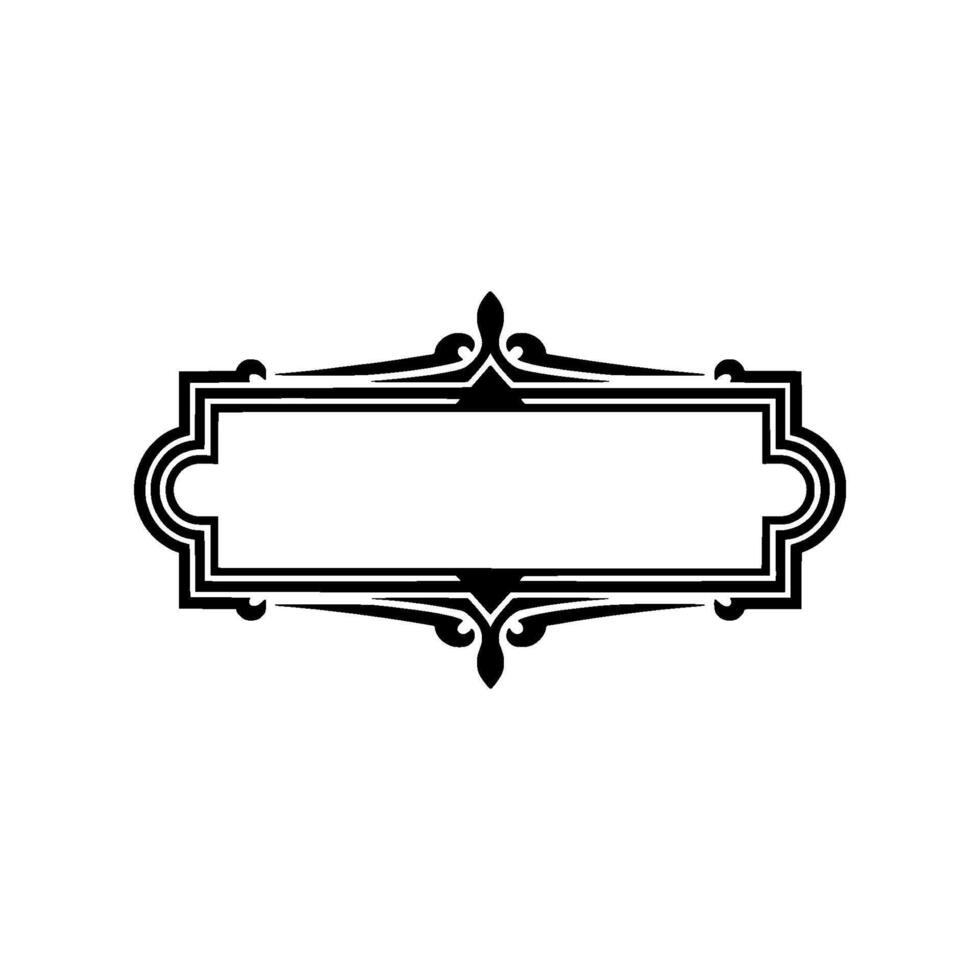 Elegant Ornate Frame, Vintage Element - Art nouveau vector
