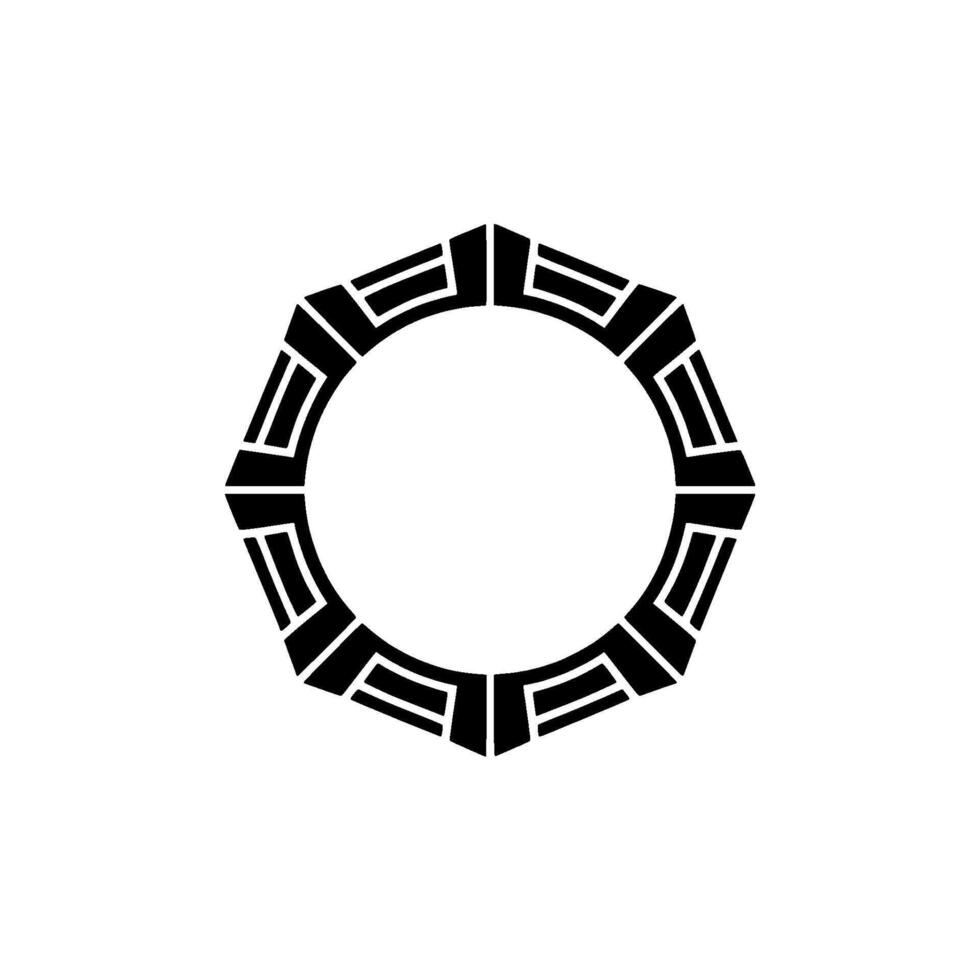 Geometric Portal,Abstract Symmetry, Minimalist vector