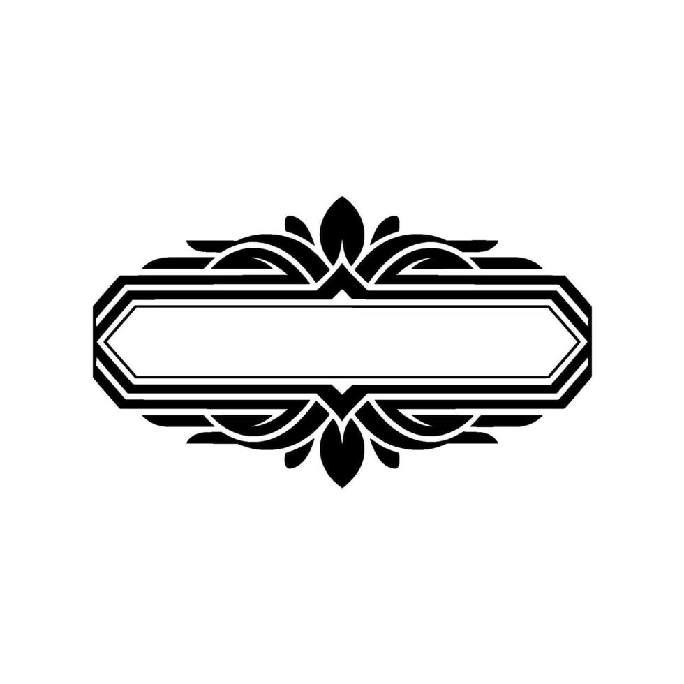 Art Deco Ornament,Elegant Border, Vintage Element - Decorative vector