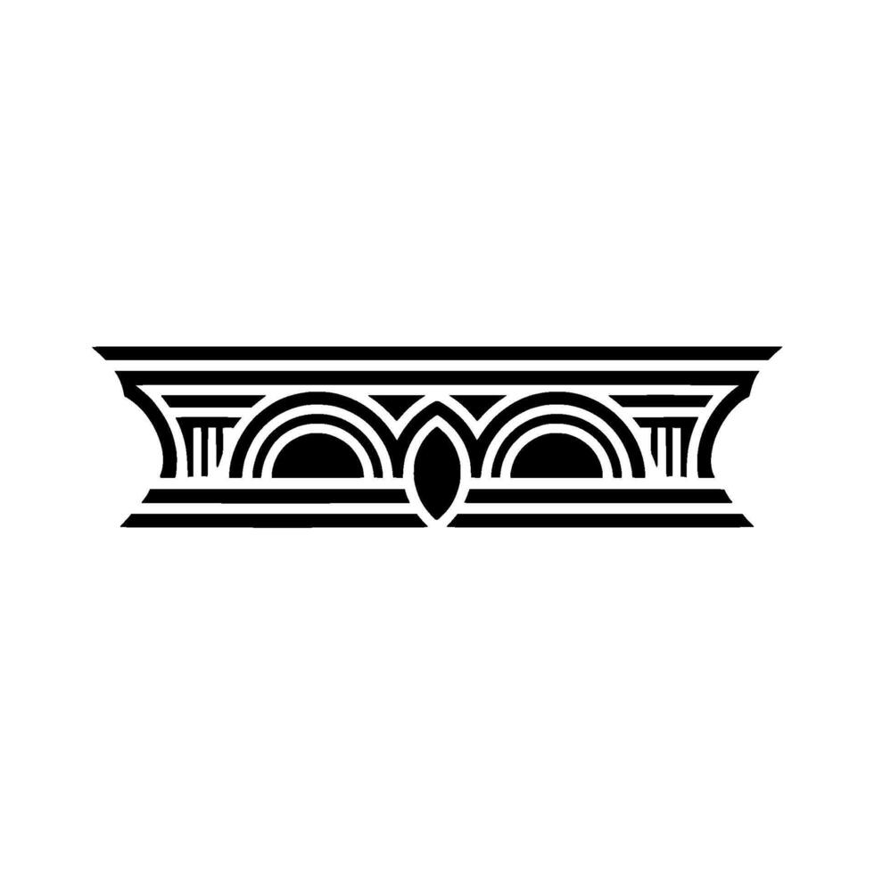 Art Deco Ornament Border,Geometric, Line vector