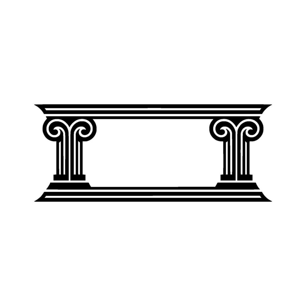 Classical Column Frame,Elegant Element vector