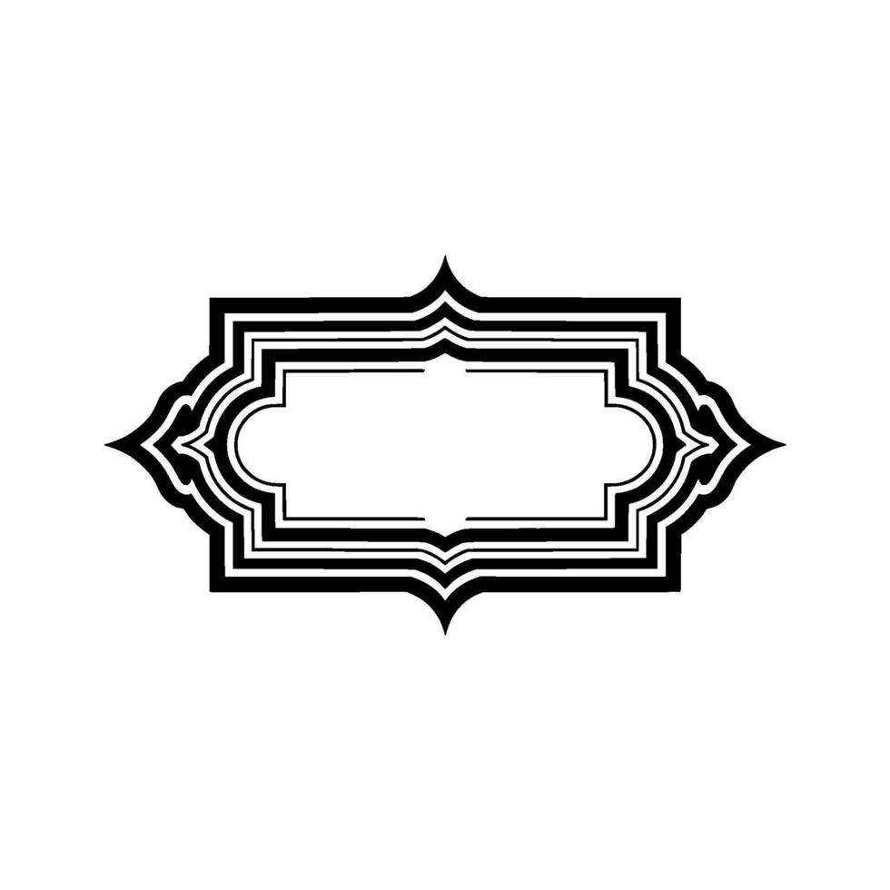Intricate Deco Frame,Minimalist , Elegant Border vector