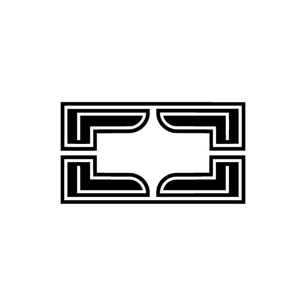 Geometric Deco Frame,Minimalist, Minimalism vector