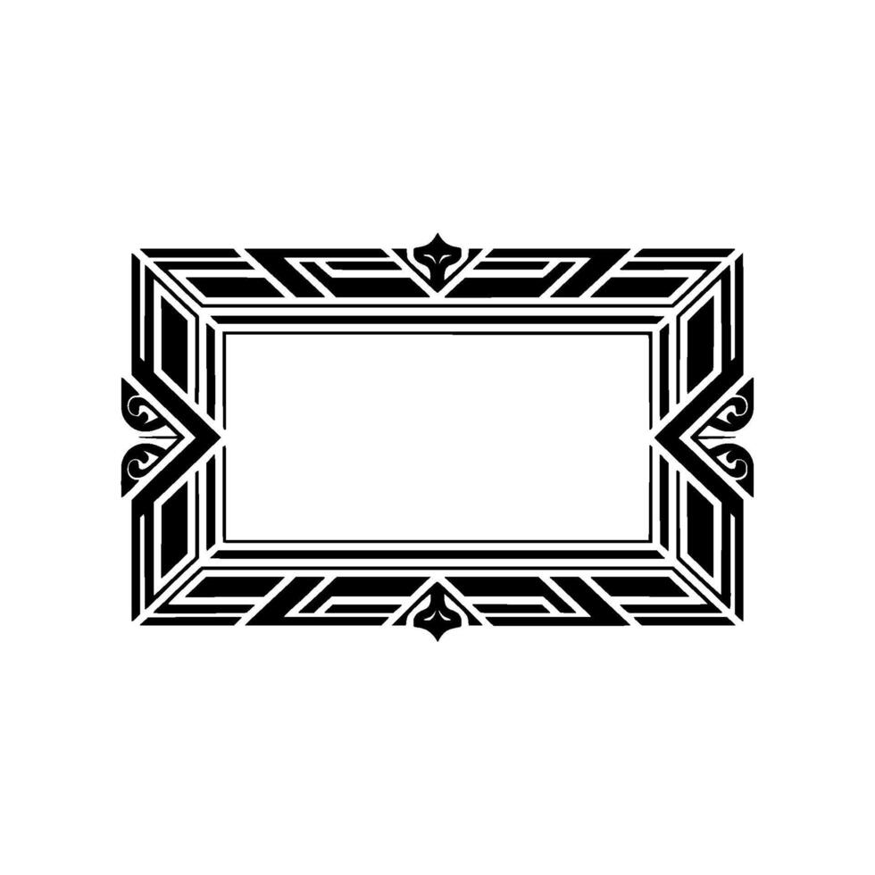 Art Deco Frame,Geometric Ornamentation, Elegant Border, Decorative vector