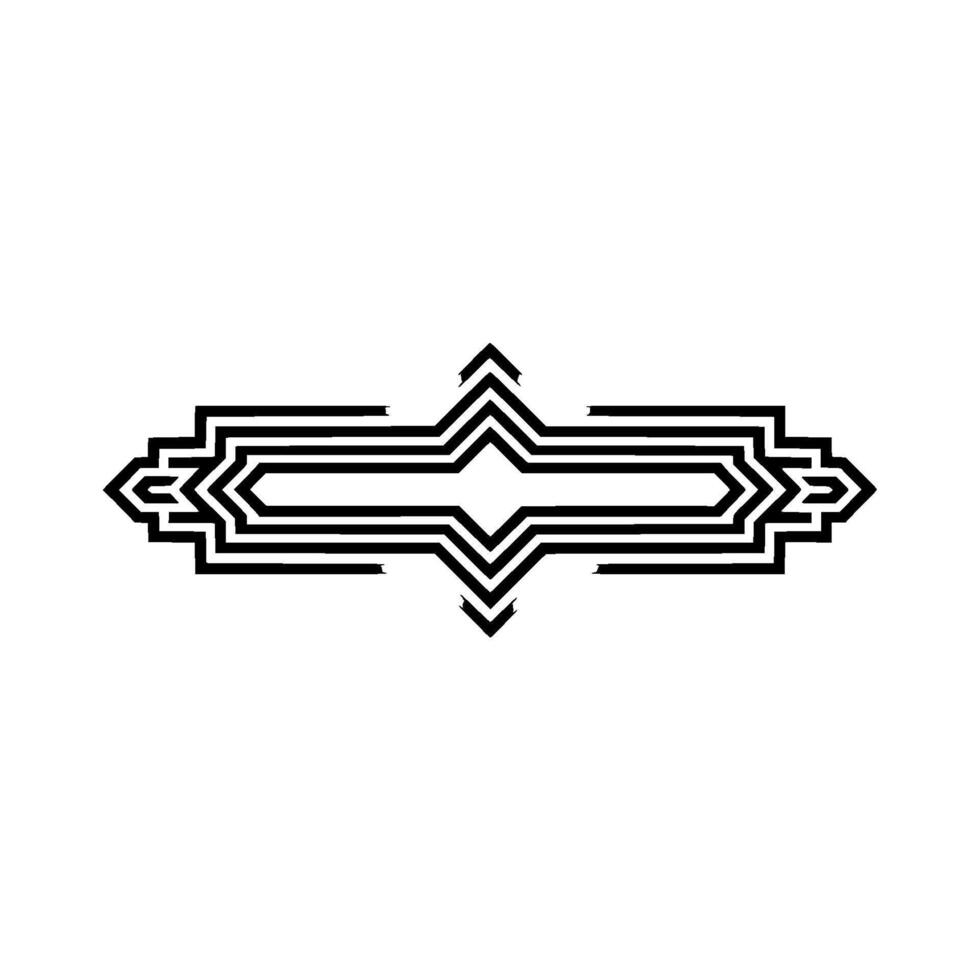 Geometric Deco Emblem,Subtle Gradient, Minimalist vector