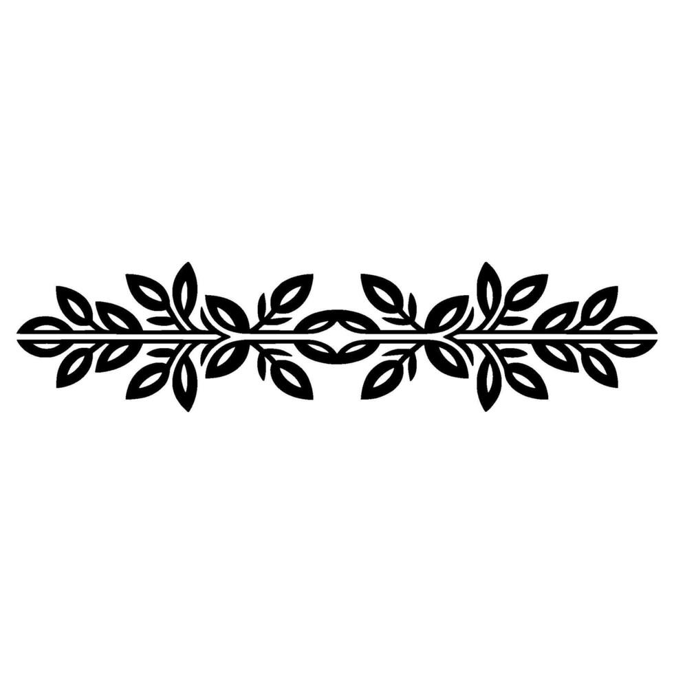 Elegant Leaf Border,Vintage Element, Leaves vector