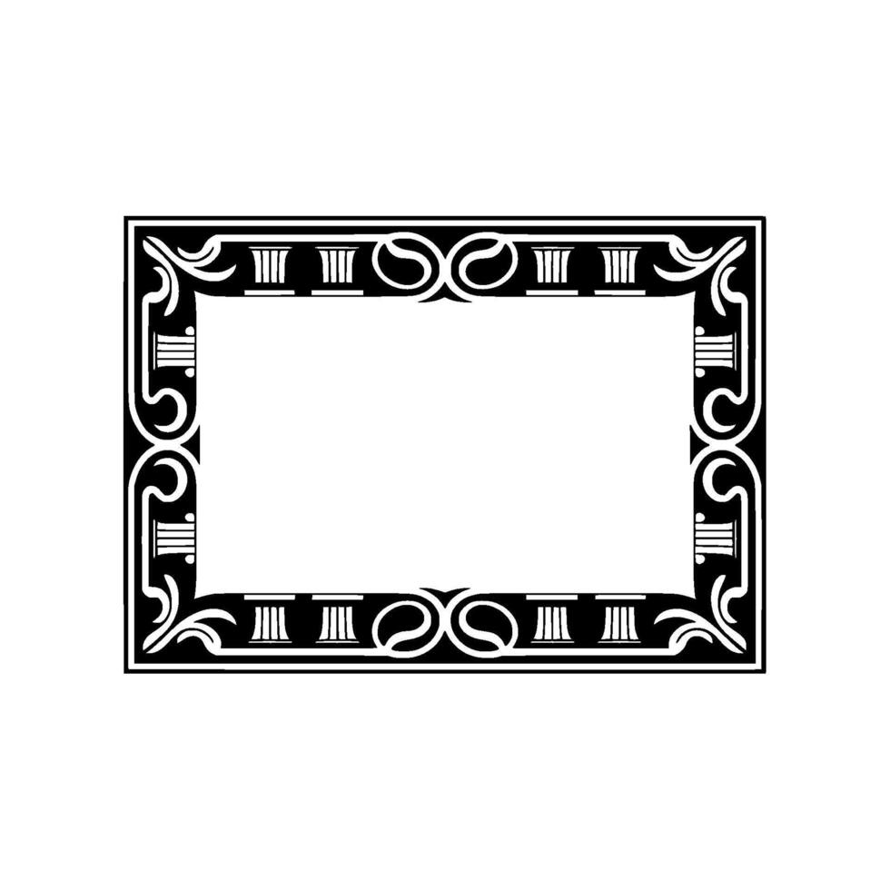 Art Deco Frame,Elegant Ornamentation, Vintage - Decorative vector