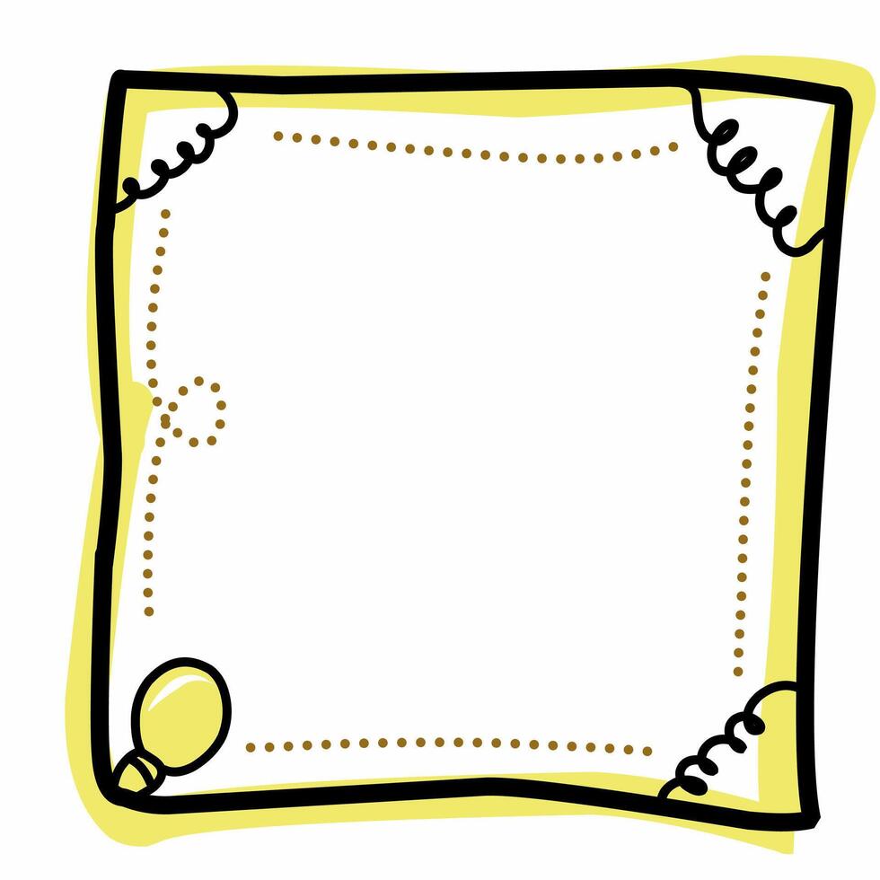 Kawaii Border Electric Doodles vector