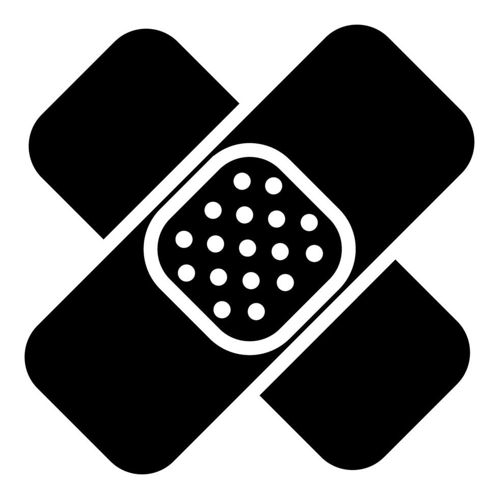 Bandage icon . A thin line sign. Isolated contour symbol illustration vector