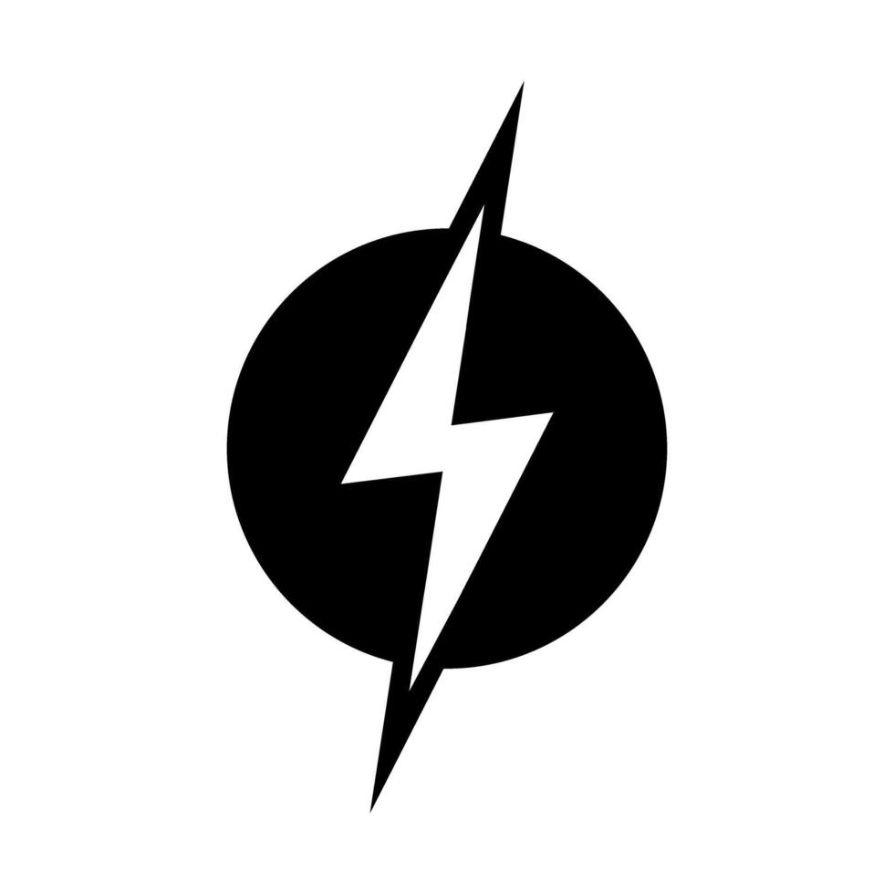 Lightning hand draw icon . Electric power illustration sign. Energy web symbol. vector