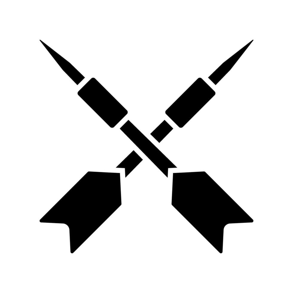 Darts web icon. Dart illustration sign. javelin symbol. target web logo. vector