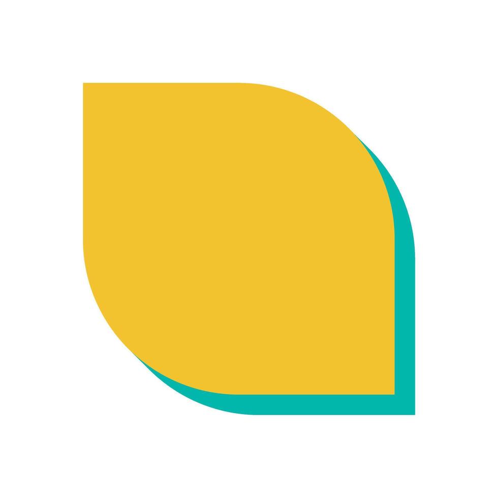 Bold abstract shape silhouette. Modern figure with curve element. This brutalist icon showcases y2k aesthetics in a flat style, ideal for contemporary graphic design projects and creative vector
