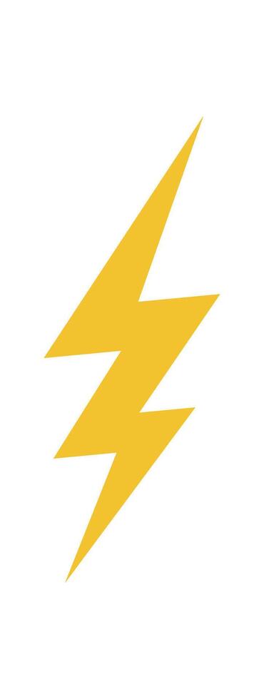 Bold abstract lightning icon. Modern triangular shape element. This symbol of brutalism and y2k style adds a funky touch to any design project. Ideal for contemporary graphic applications. vector