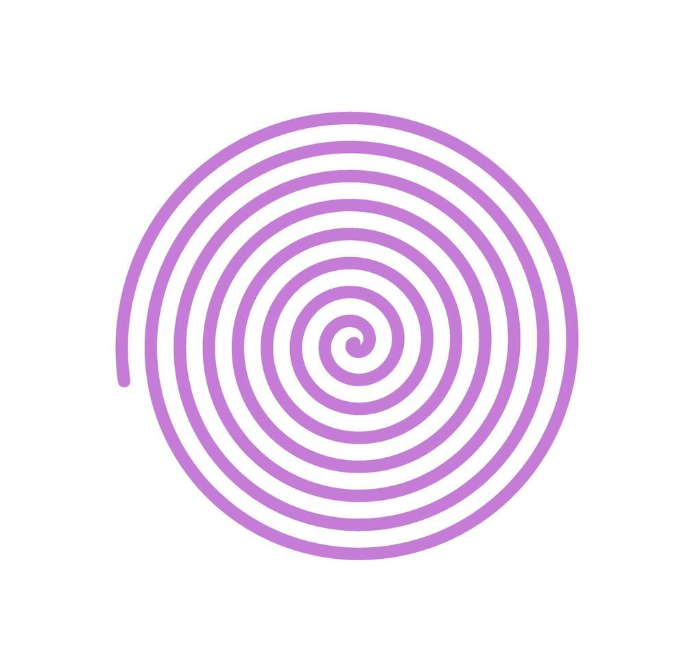 Brutalist spiral shape with a modern form. Abstract curve element in a minimal style. This icon of brutalism combines geometric aesthetics and y2k influence, suitable for various graphic projects. vector