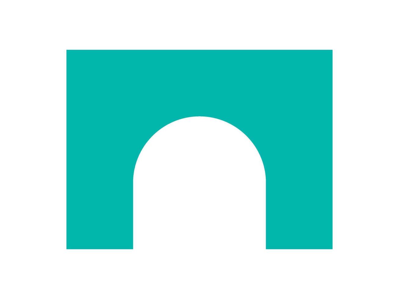 Modern abstract shape icon. Minimalistic round element with a curve design. A bold symbol of brutalism, y2k aesthetics, and geometric style, suitable for various creative projects. vector