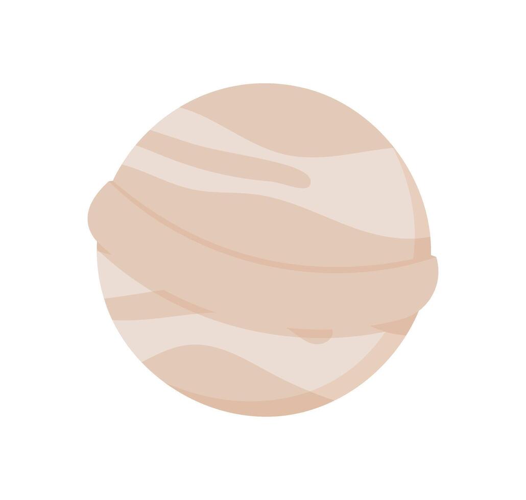 Soft bath bomb for relaxation and beauty care, designed for spa wellness routines. Natural and organic cosmetic product skincare, flat graphic ideal beauty wellness scenarios. vector