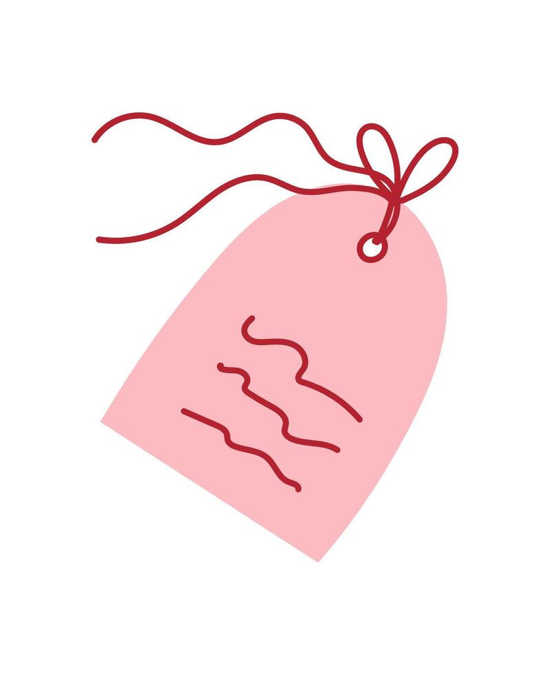 Cute valentine card in pink envelope with love message and doodle design. Handmade note with romantic decoration ideal for holiday greeting, love letters, and creative invitations. vector