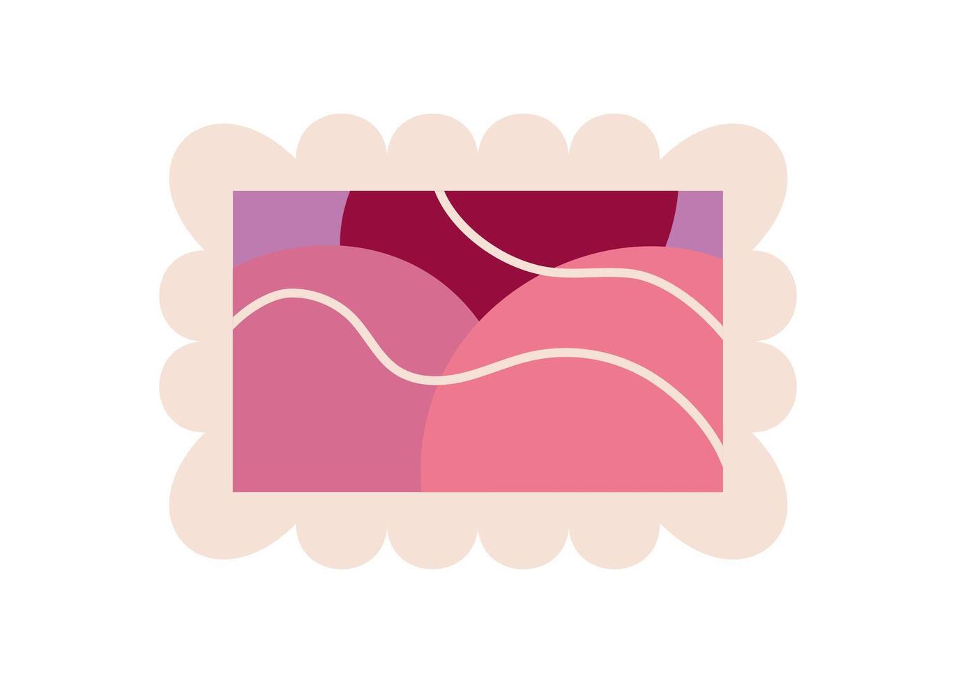 Cute flat cartoon valentine stamp with envelope and mail card design for love notes. Icon of postal communication, ideal for greeting or invitation messages. Concept of romance, holiday, and happy vector