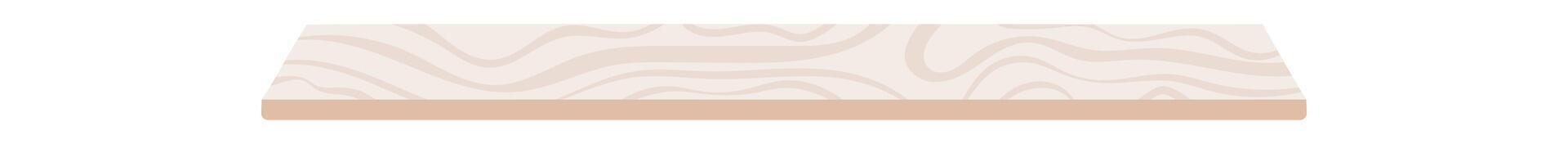 Wooden shelf displaying beauty and cosmetic products for skincare and body care. Organic natural items arranged, ideal for spa or hygiene settings, showcasing eco beauty. vector