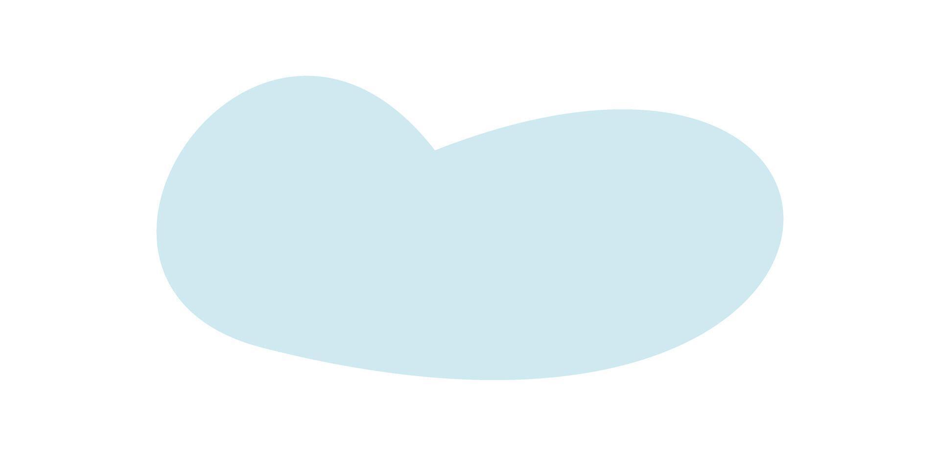 A blue cloud character with a flat and simple style. This charming illustration presents a cheerful cloud in the sky. It creates playful atmosphere, ideal for childrens art and joyful designs. vector