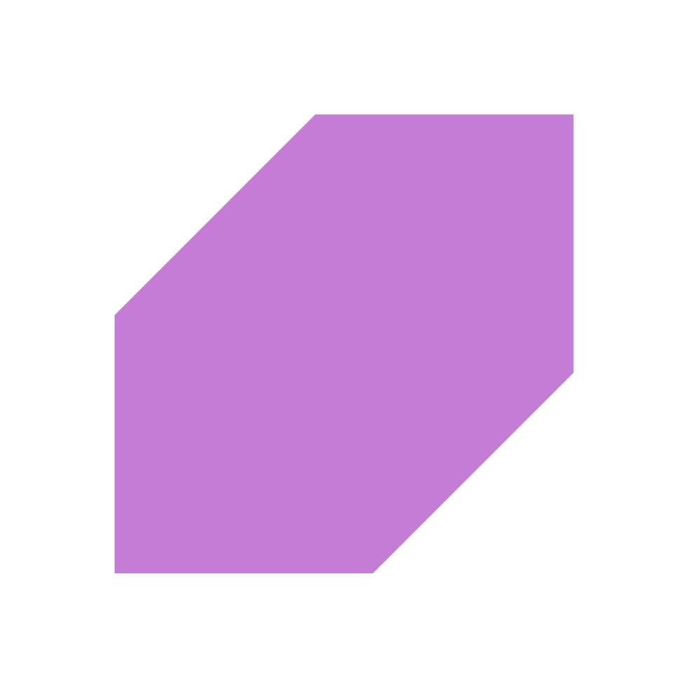 Bold geometric form. Abstract shape with modern elements. Minimal design, brutalism, Y2K aesthetic, perfect for contemporary projects. A striking icon that enhances visual appeal. vector