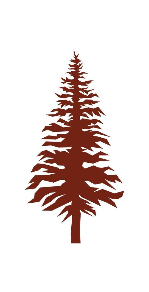 Abstract pine tree vector