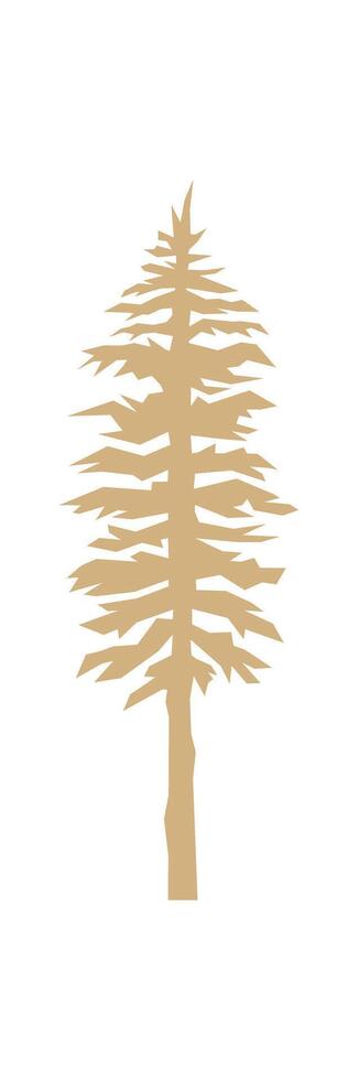 Minimalist fir tree vector
