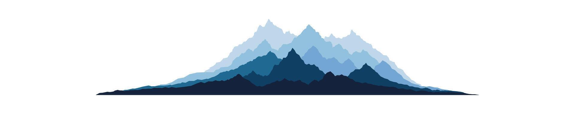 Abstract snow rock top vector
