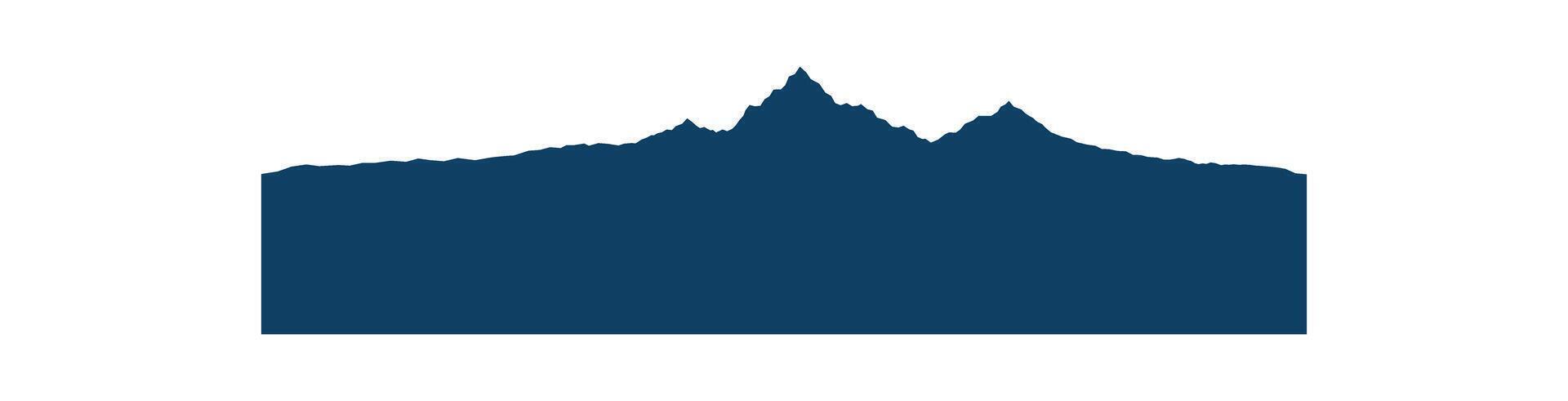 Minimalist winter rock range vector