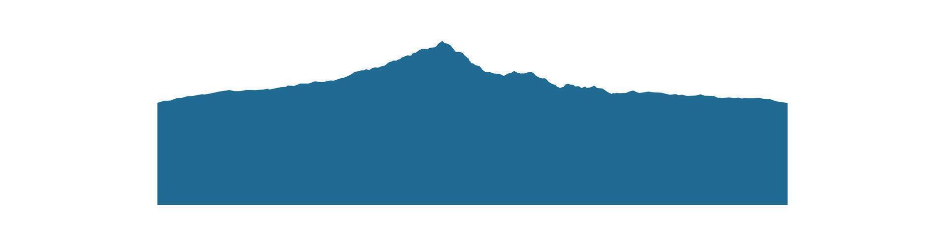 Cartoon ice mountain relief vector