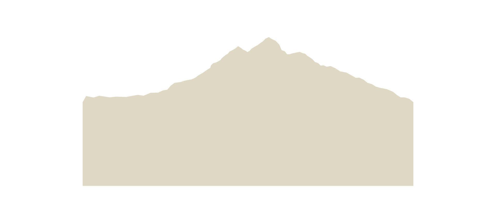 Cartoon cliff relief vector